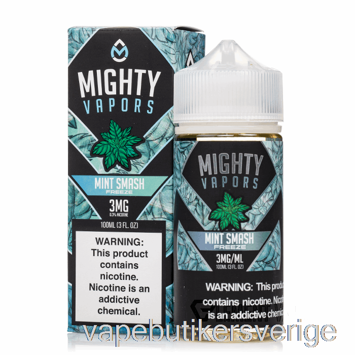 Vape Sverige Mint Smash Freeze - Mäktiga ångor - 100ml 0mg